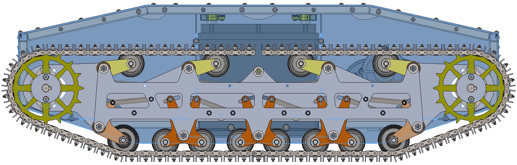 履带车底盘模型sw16可编辑